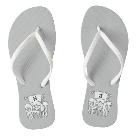 Teenslippers voor speciale landbruiloft (Voetbed)