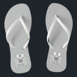 Teenslippers voor speciale landbruiloft<br><div class="desc">Een boerderij van een trekkerland,  de trouwlol teenslippers die gepersonaliseerd kunnen worden met de initialen van het stel.</div>