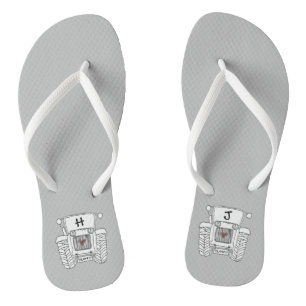 Teenslippers voor speciale landbruiloft