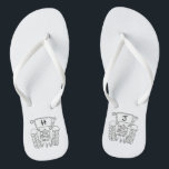Teenslippers voor speciale landbruiloft<br><div class="desc">Een boerderij van een trekkerland,  de trouwlol teenslippers die gepersonaliseerd kunnen worden met de initialen van het stel.</div>