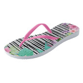 Teenslippers voor tropische afdrukken (Schuin)