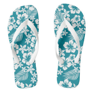 Teenslippers voor tropische afdrukken