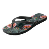 Teenslippers voor tropische afdrukken (Schuin)