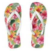 Teenslippers voor tropische afdrukken (Voetbed)