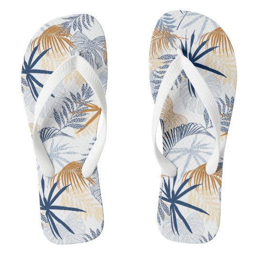 Teenslippers voor tropische afdrukken (Voetbed)