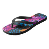 Teenslippers voor tropische afdrukken (Schuin)