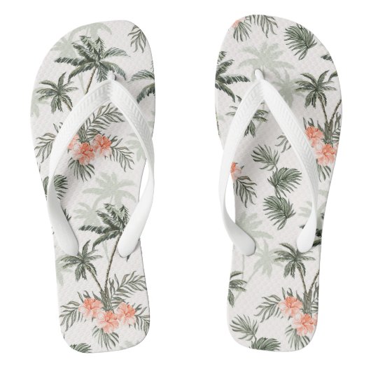 Teenslippers voor tropische afdrukken (Voetbed)