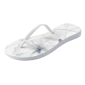 Teenslippers voor Veil Covered White Hibiscus (Schuin)