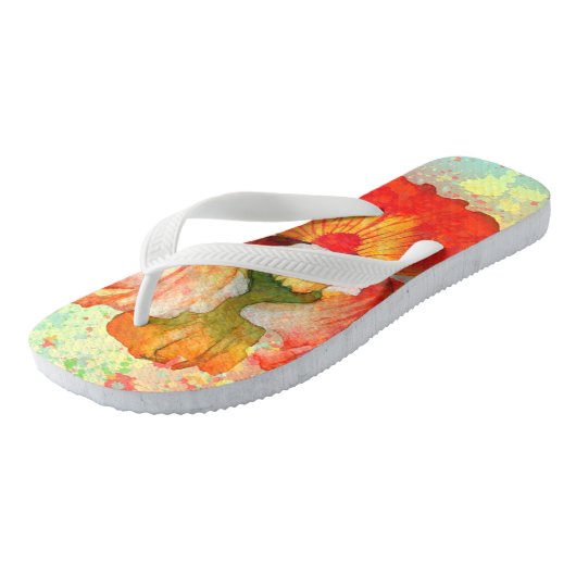 Teenslippers voor vrouwen met orchidee (Schuin)
