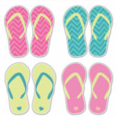 Teenslippers voor zomerschoenen sticker (Voorkant)