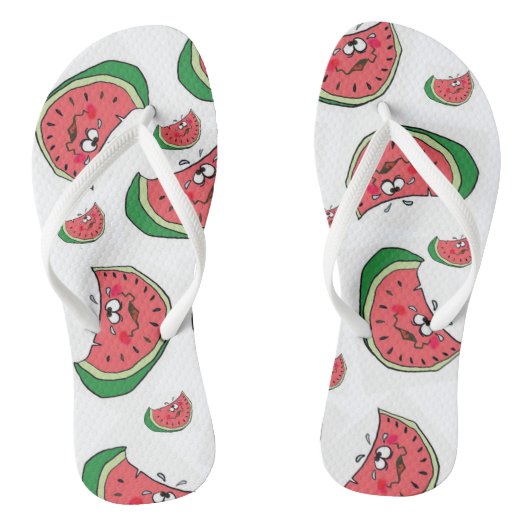 Teenslippers Watermeloen Fruit Fun Summer (Voetbed)