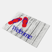 teenslippers Weathered Jouw tekst Deurmat (Schuin)