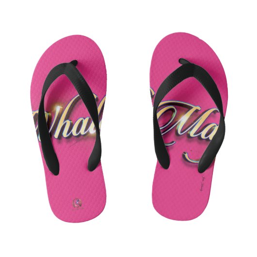 Teenslippers Whale Magic Hot Pink (Voetbed)