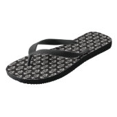 Teenslippers/White Damask Teenslippers (Schuin)