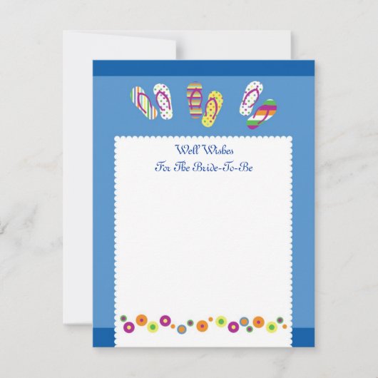 teenslippers Wish Vrijgezellenfeest Card Kaart (Voorkant)