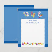 teenslippers Wish Vrijgezellenfeest Card Kaart (Voorkant / Achterkant)