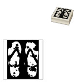 Teenslippers Zandalen schetsen Tas Rubberstempel (Gestempeld)