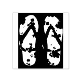 Teenslippers Zandalen schetsen Tas Rubberstempel (Afrduk)