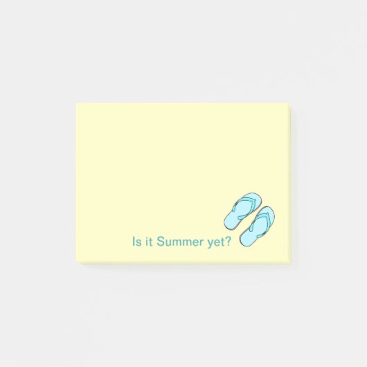 Teenslippers zomer, Post-it® notes (Voorkant)