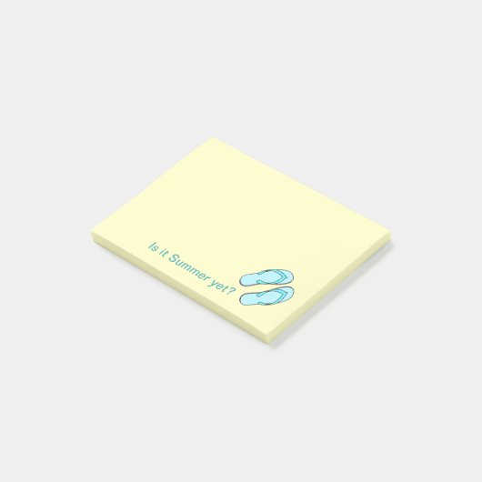 Teenslippers zomer, Post-it® notes (Schuin)