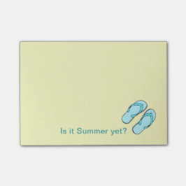 Teenslippers zomer, Post-it® notes
