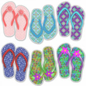 Teenslippers | Zomerschoen Sticker (Voorkant)