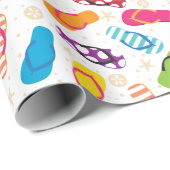 Teenslippers zomerstrand cadeaupapier (Rol Hoek)