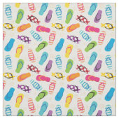 Teenslippers zomerstrand stof (Swatch)