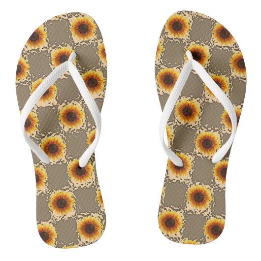 Teenslippers Zonnebloem (Voetbed)