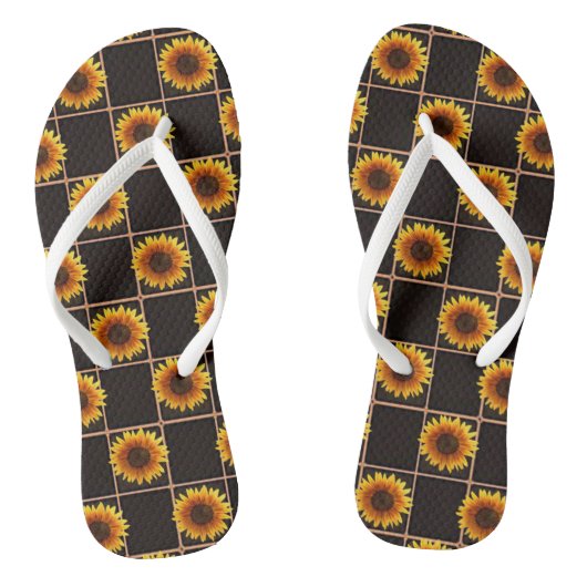 Teenslippers Zonnebloem (Voetbed)
