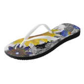 Teenslippers Zonnebloem (Schuin)