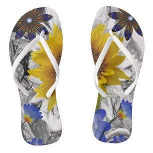 Teenslippers Zonnebloem