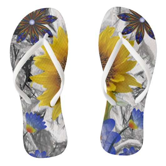 Teenslippers Zonnebloem (Voetbed)