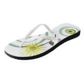 Teenslippers Zonnebloem (Schuin)