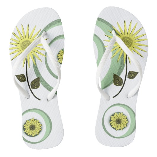 Teenslippers Zonnebloem (Voetbed)