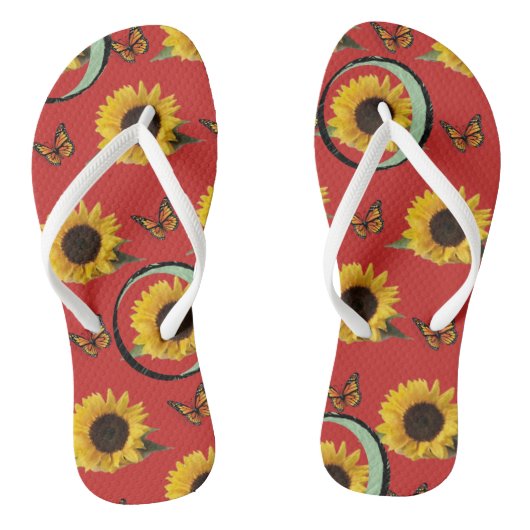 Teenslippers Zonnebloem (Voetbed)