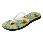 Teenslippers Zonnebloem (Schuin)