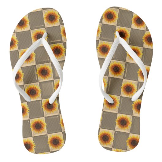 Teenslippers Zonnebloem (Voetbed)