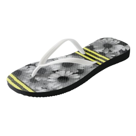 Teenslippers Zonnebloem (Schuin)