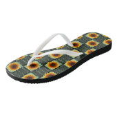 Teenslippers Zonnebloem (Schuin)