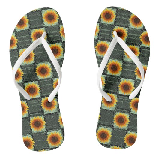 Teenslippers Zonnebloem (Voetbed)