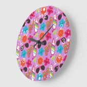 Teenslippers Zonnebrillen Beachball Paars Grote Klok (Hoek)