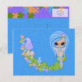 Teensy Fae Cute Faery Briefkaart (Voorkant / Achterkant)