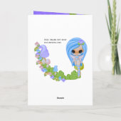 Teensy Fae Cute Faery Kaart (Achterkant)