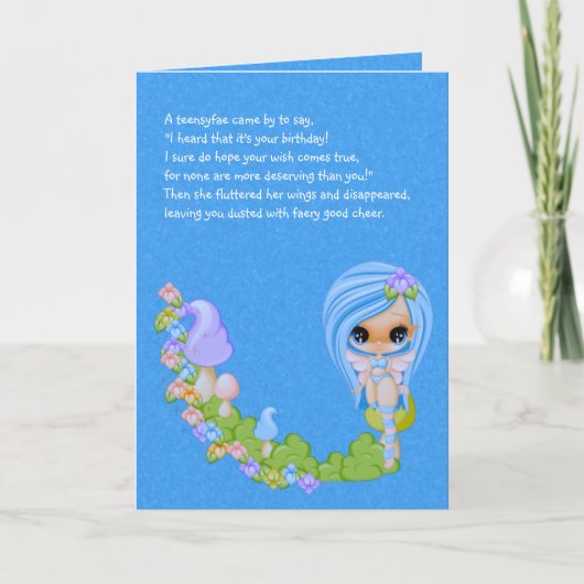 Teensy Fae Cute Faery Kaart (Voorkant)