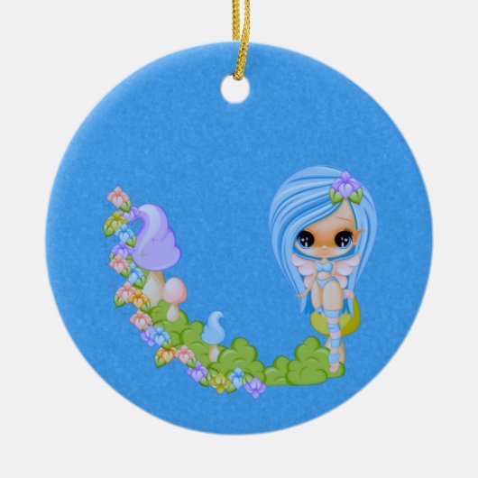 Teensy Fae Cute Faery Keramisch Ornament (Voorkant)