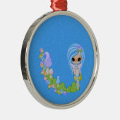 Teensy Fae Cute Faery Metalen Ornament (Rechts)