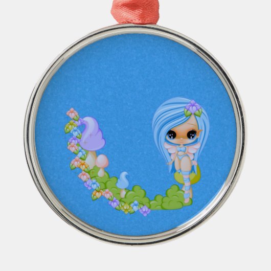 Teensy Fae Cute Faery Metalen Ornament (Voorkant)