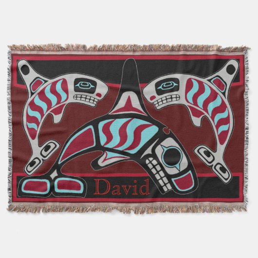 Teenvousian Killer Whale Trio Deken (Voorkant)