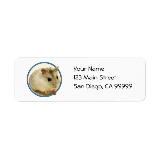 Teeny Hamster Etiket (Voorkant)